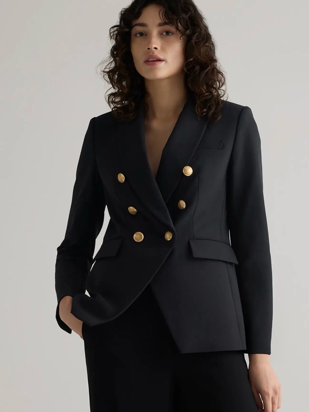 Quince Scuba Captain's Convertible Blazer Black sz L NWT